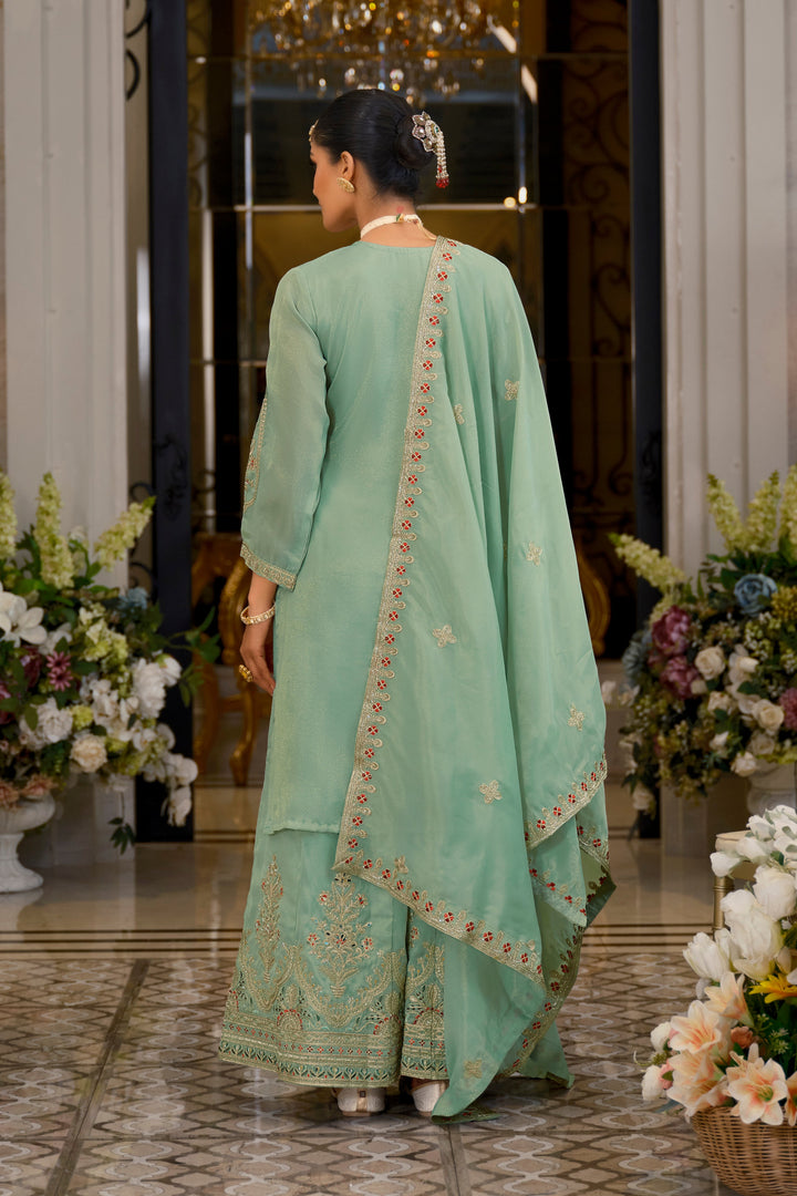 Tansu Fern Full Work  Heavy Gharara Set