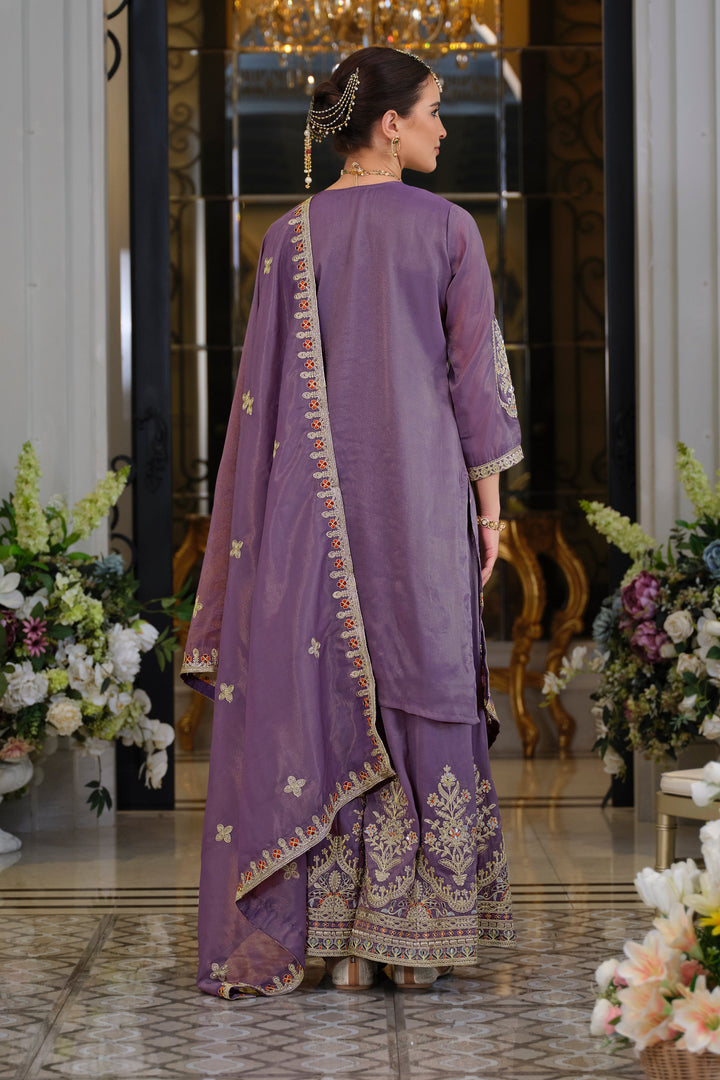 Tansu Orchid Full work heavy gharara suit set