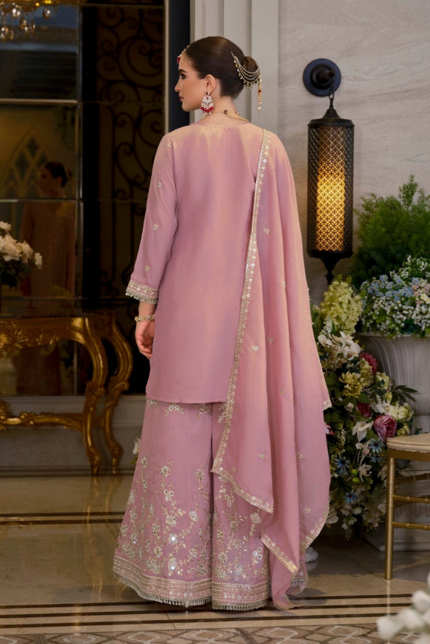 Somwar rose full work gharara suit set
