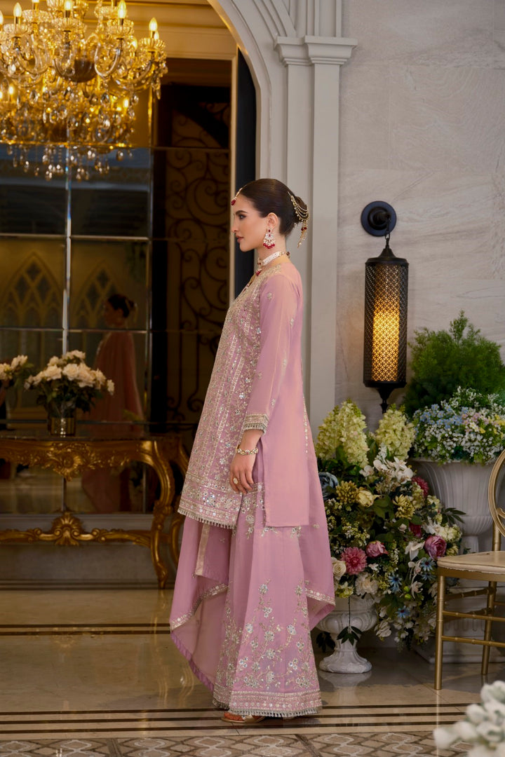 Somwar rose full work gharara suit set