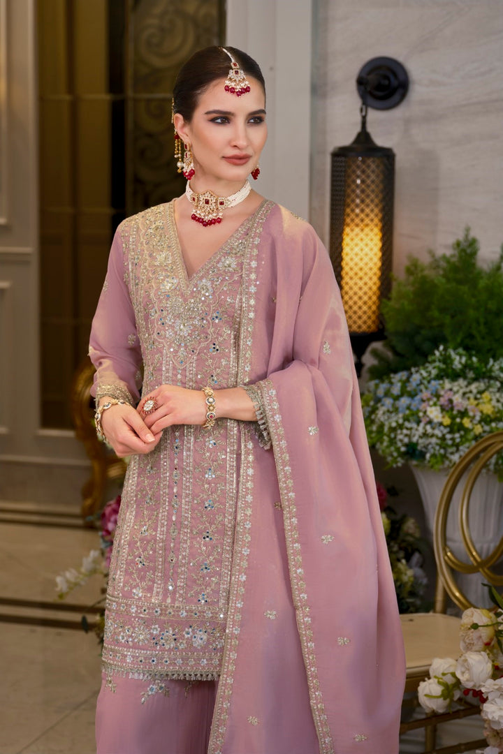 Somwar rose full work gharara suit set