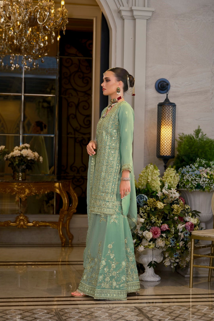 Somwar sage full work gharara set