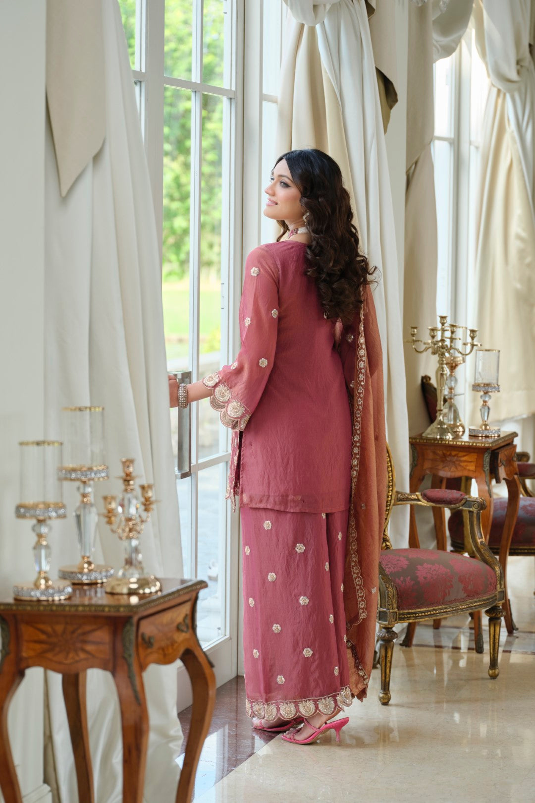 Adab Rouge Full Work Suit Set