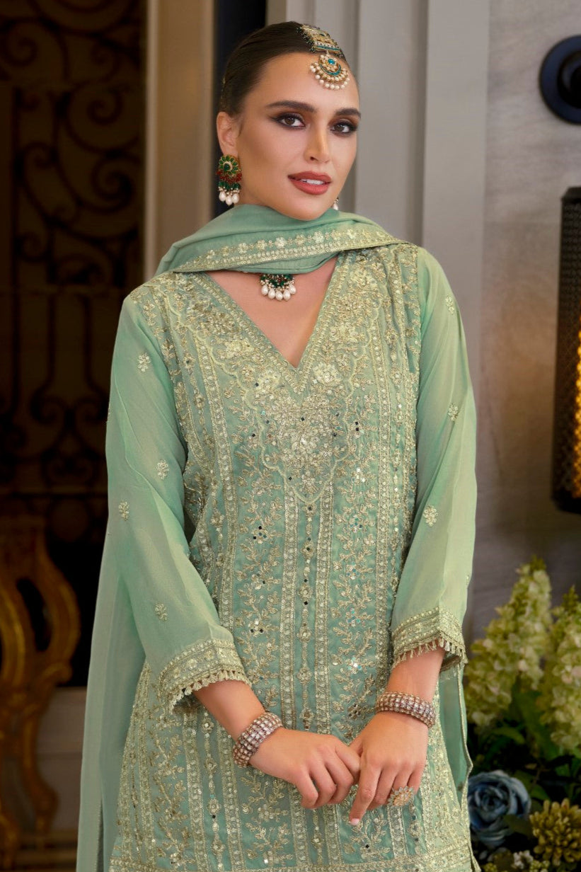 Somwar sage full work gharara set