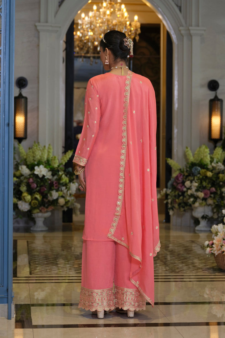 Farz Rose Full Work Heavy Suit set