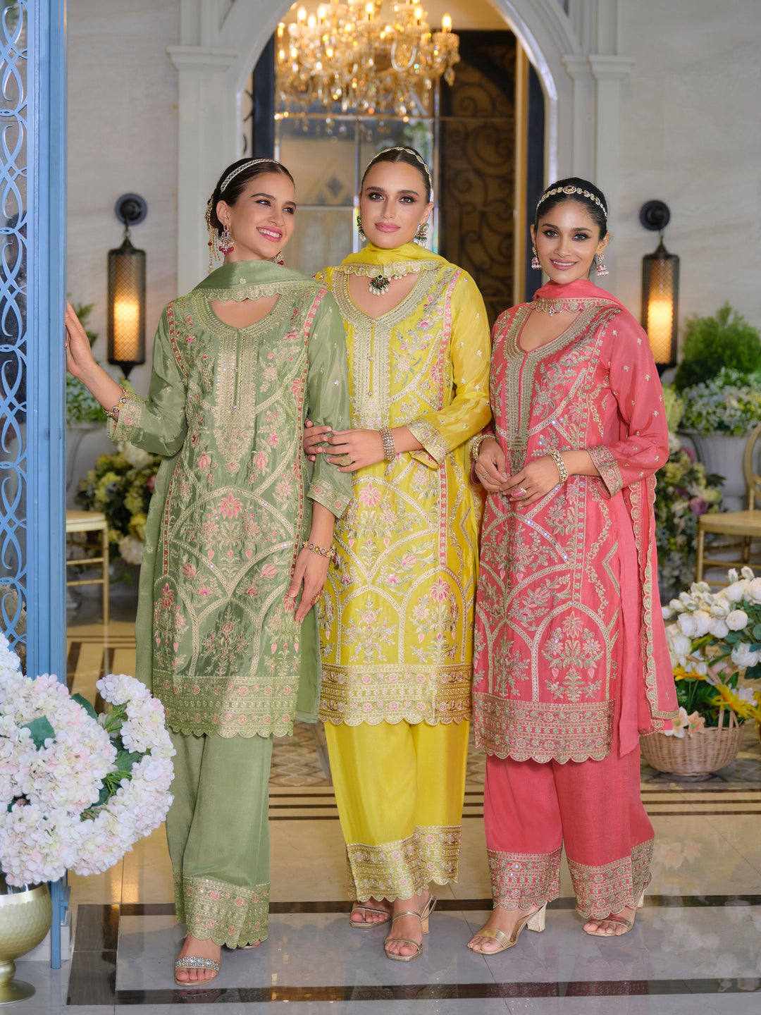 Farz Sunshine Full Work Heavy Suit Set