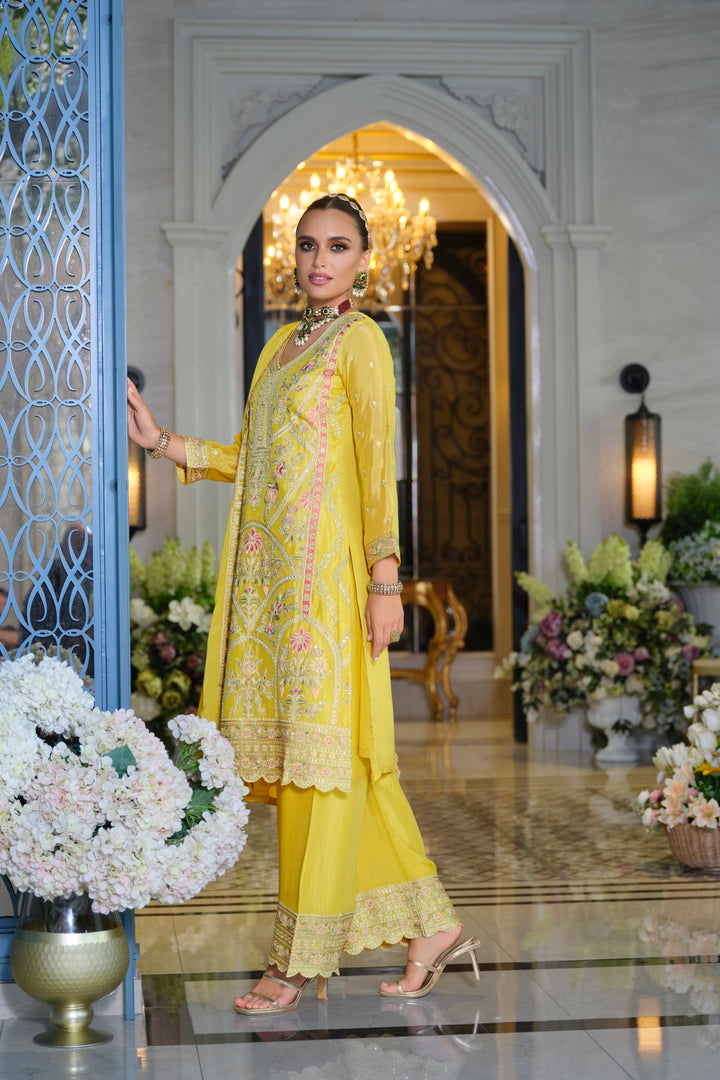 Farz Sunshine Full Work Heavy Suit Set