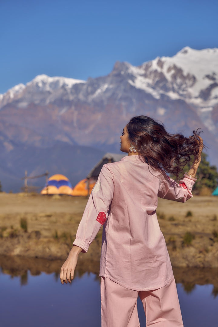 Wespret Softpink applique cotton co-ord set