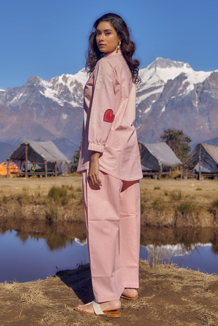 Wespret Softpink applique cotton co-ord set