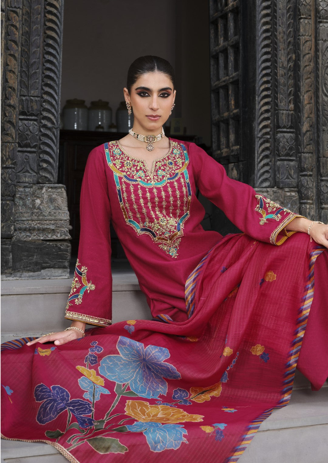 Karwat Crimson Full Work Suit Set