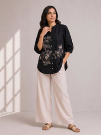 Drona stout embroidery cotton shirt