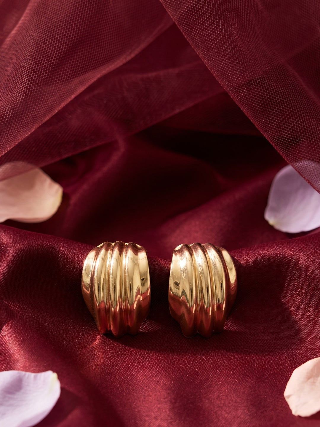 Monstera Wave Earrings