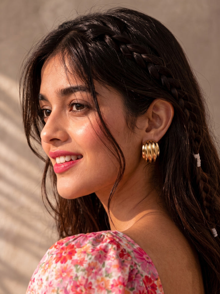 Monstera Wave Earrings