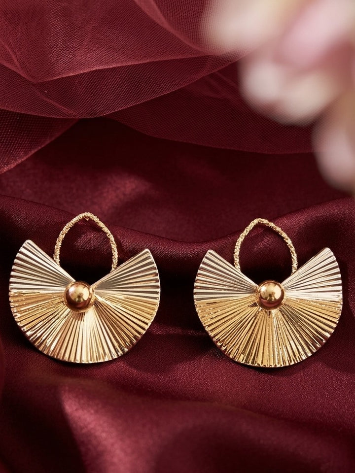 Monstera Pleat Earrings