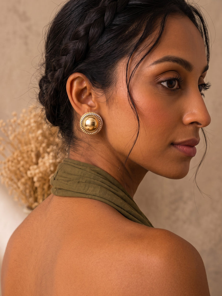 Monstera Dome Earrings