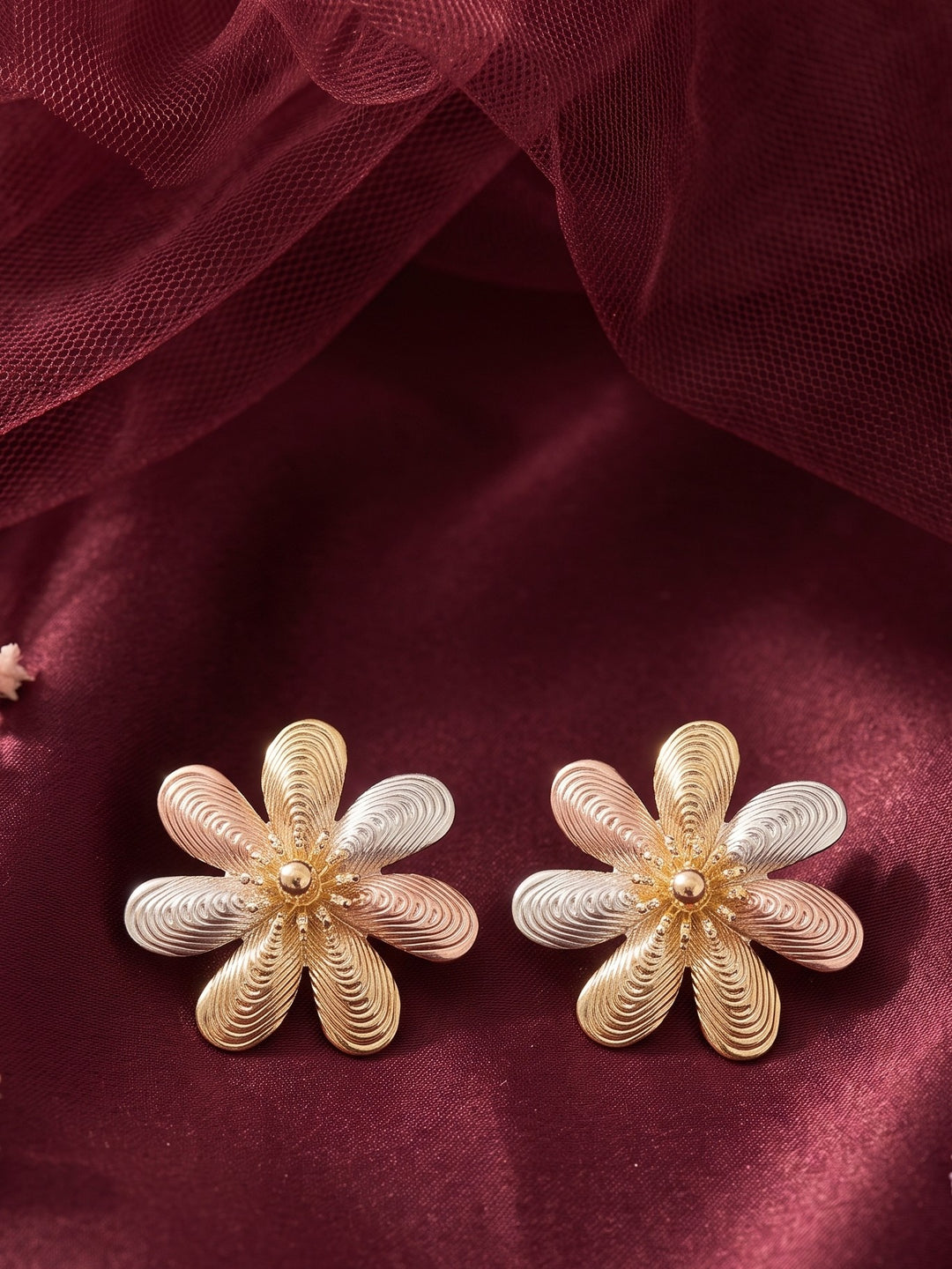Monstera Trio Layered Earrings