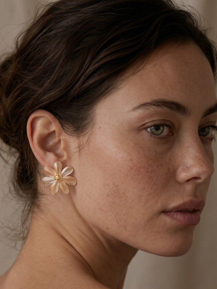 Monstera Trio Layered Earrings