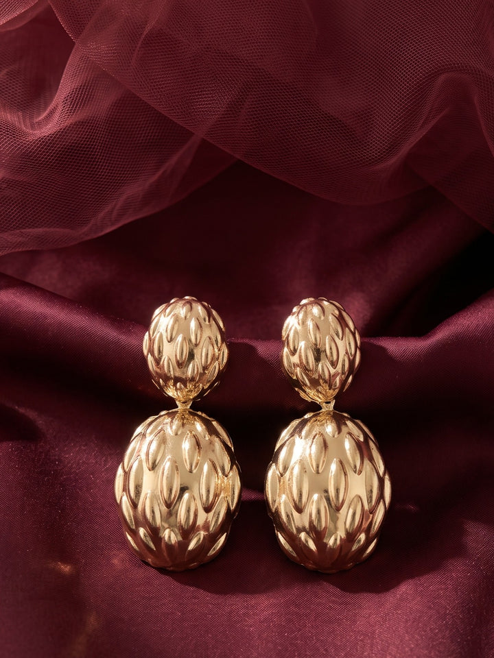 Monstera Dahlia Layered Earrings