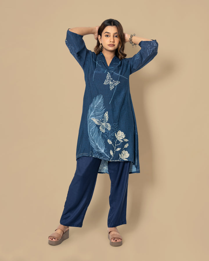 Naina Indigo Co-ord Set