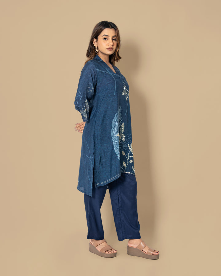 Naina Indigo Co-ord Set