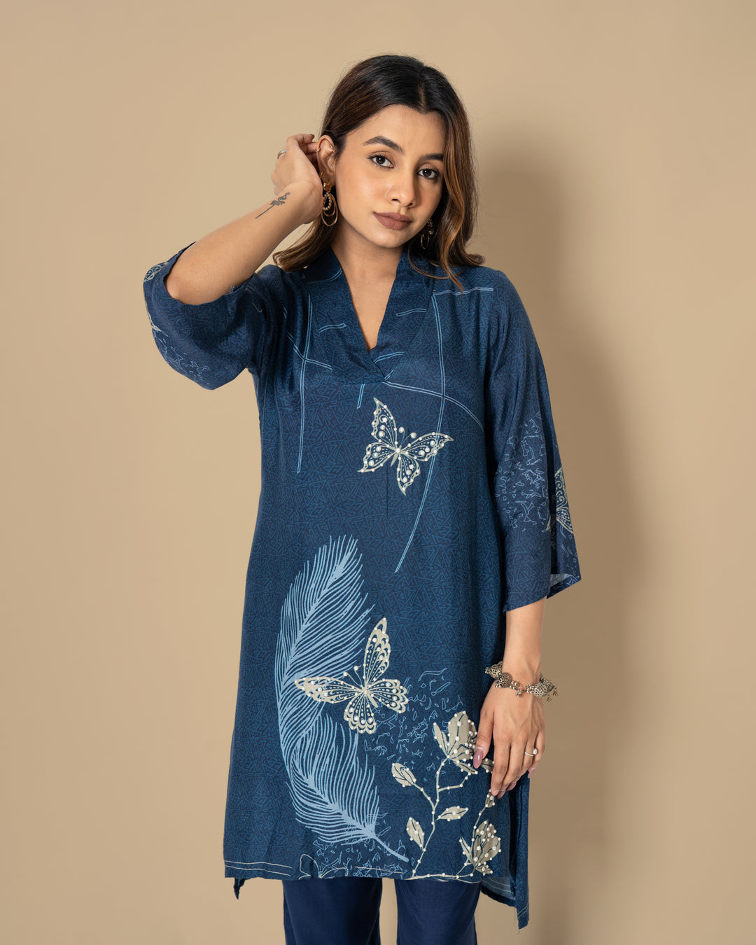 Naina Indigo Co-ord Set