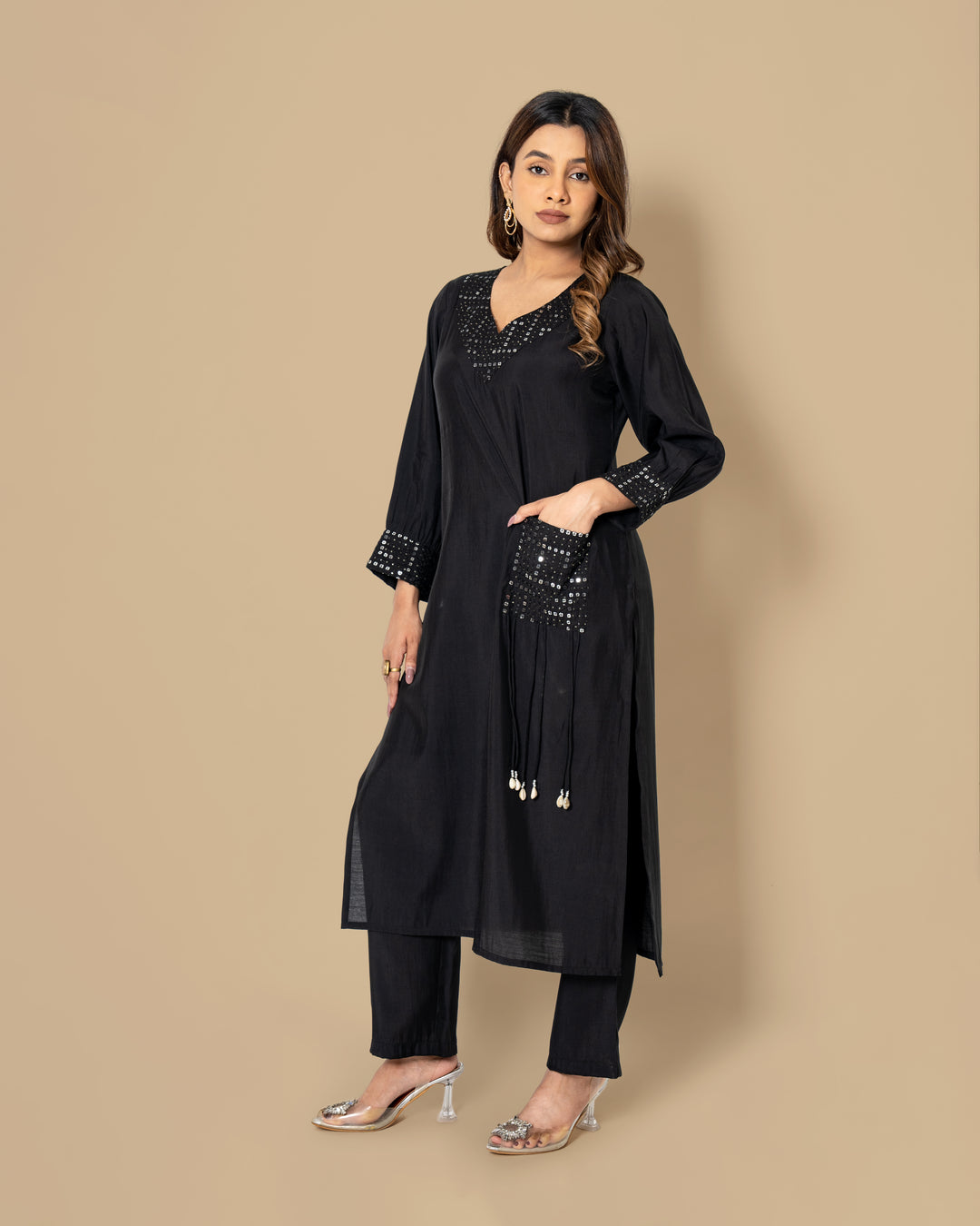 Naina Jade Work Kurta Pant Set