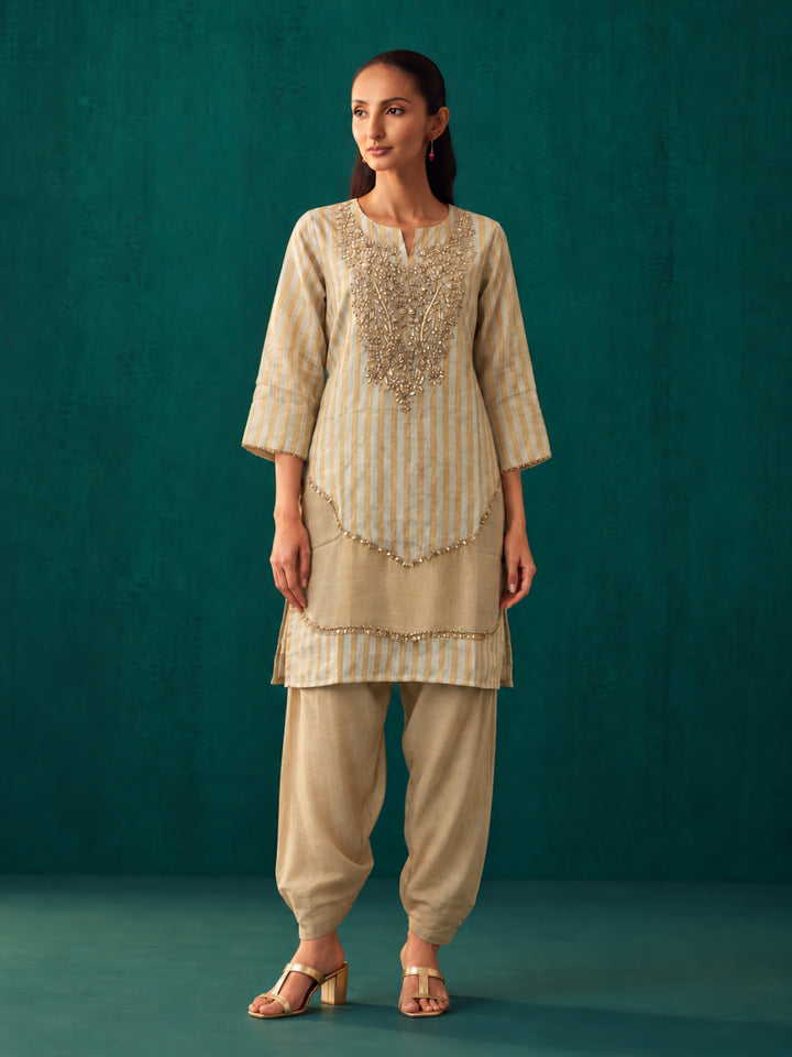 Elini Handwork Bib Style Festive Co-Ord Set