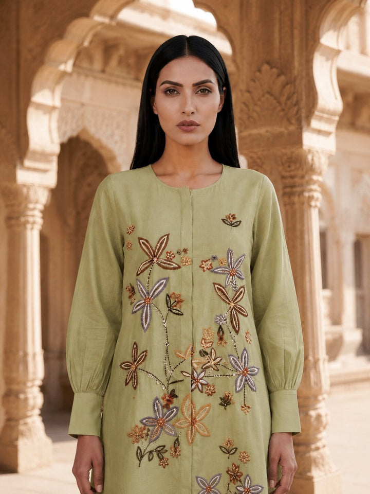 Gaur Pickle Embroidery Co-ord set