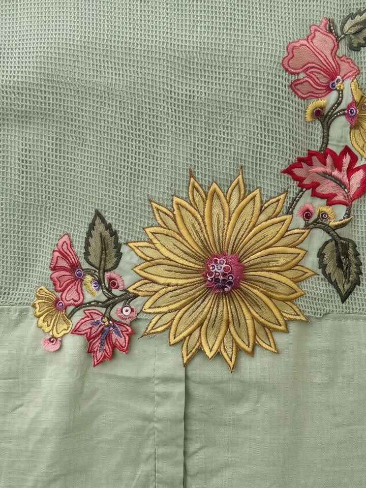 Gaur Tufts Embroidery Co-Ord Set