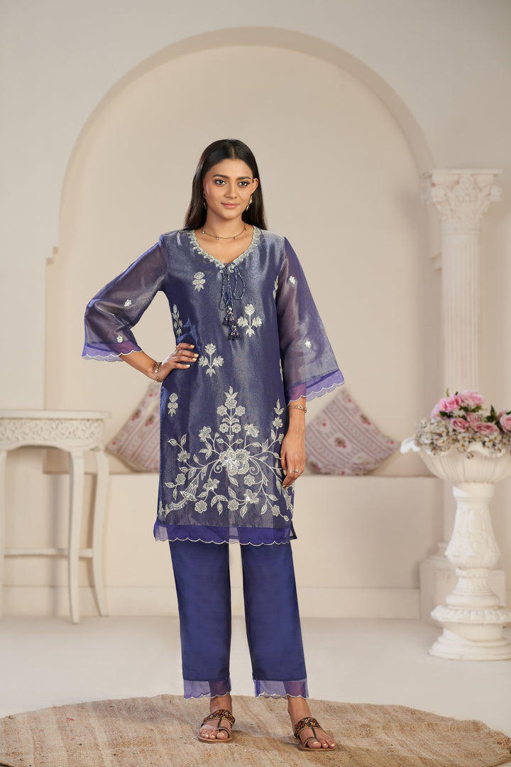 Anumeha thistle work co-ord set