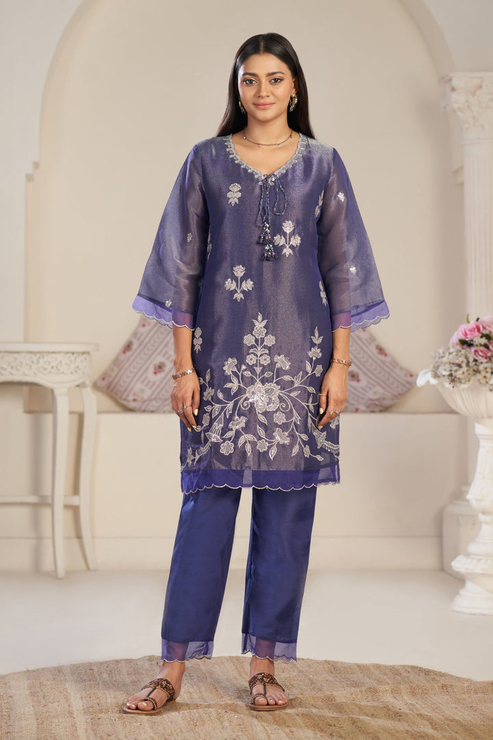 Anumeha thistle work co-ord set