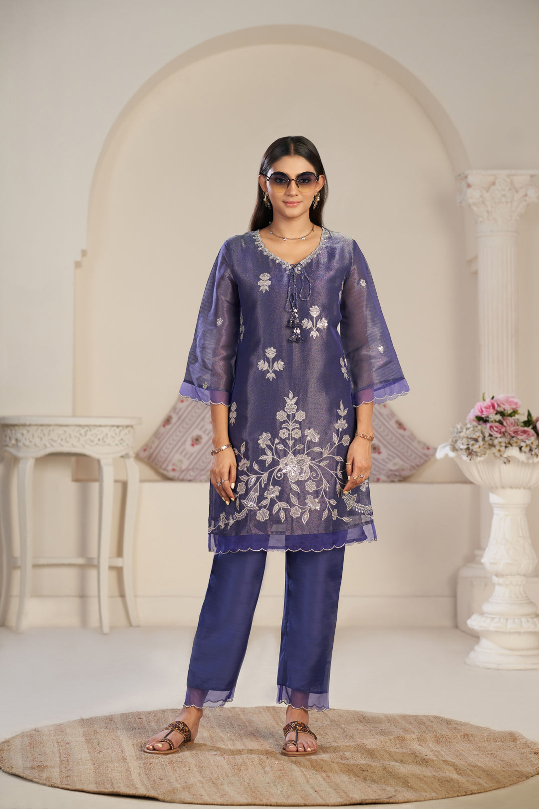 Anumeha thistle work co-ord set