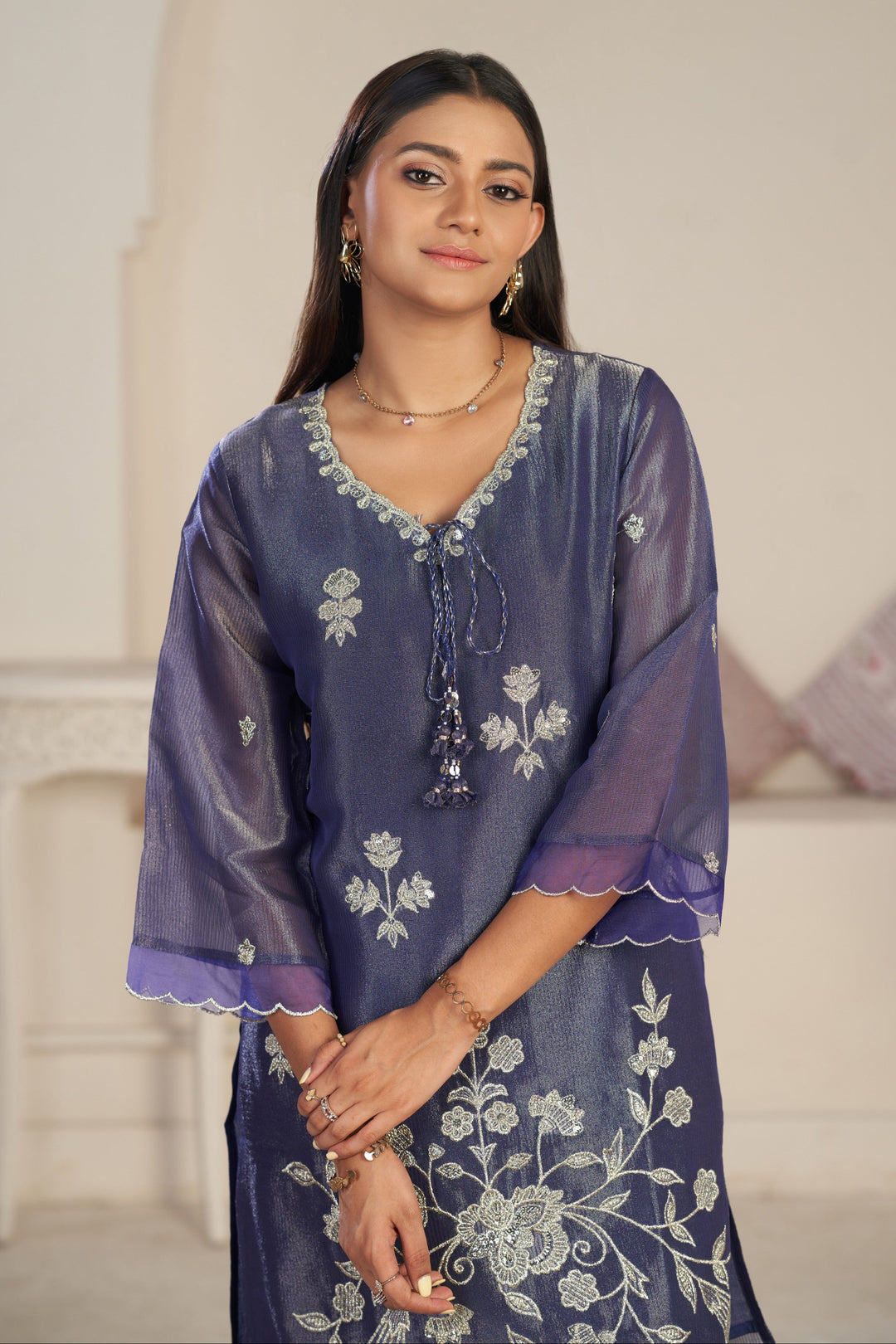 Anumeha thistle work co-ord set