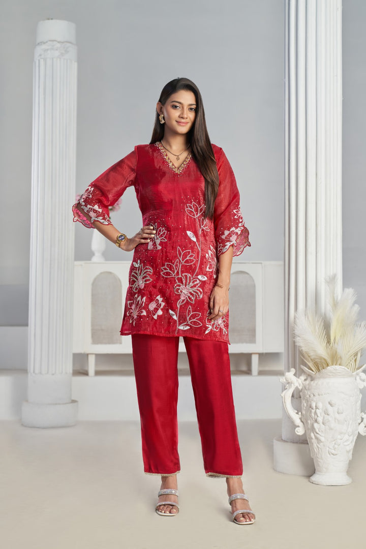 Anumeha vermi full work co-ord set