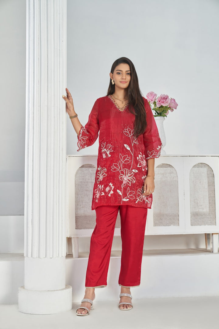 Anumeha vermi full work co-ord set