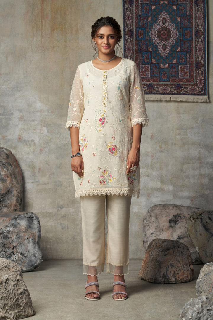 Anumeha daisy full work co-ord set