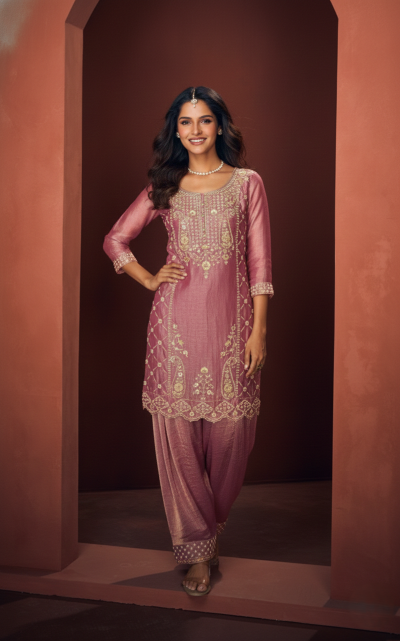 Haniya Rose Full Work Suit Set