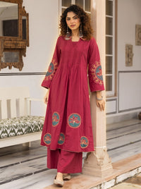Karen Rouge embroidery kurta pant set