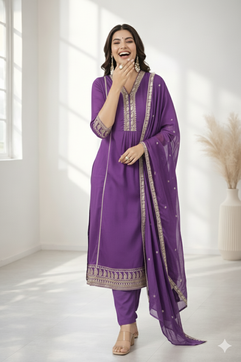 Palash Thistle full work suit set