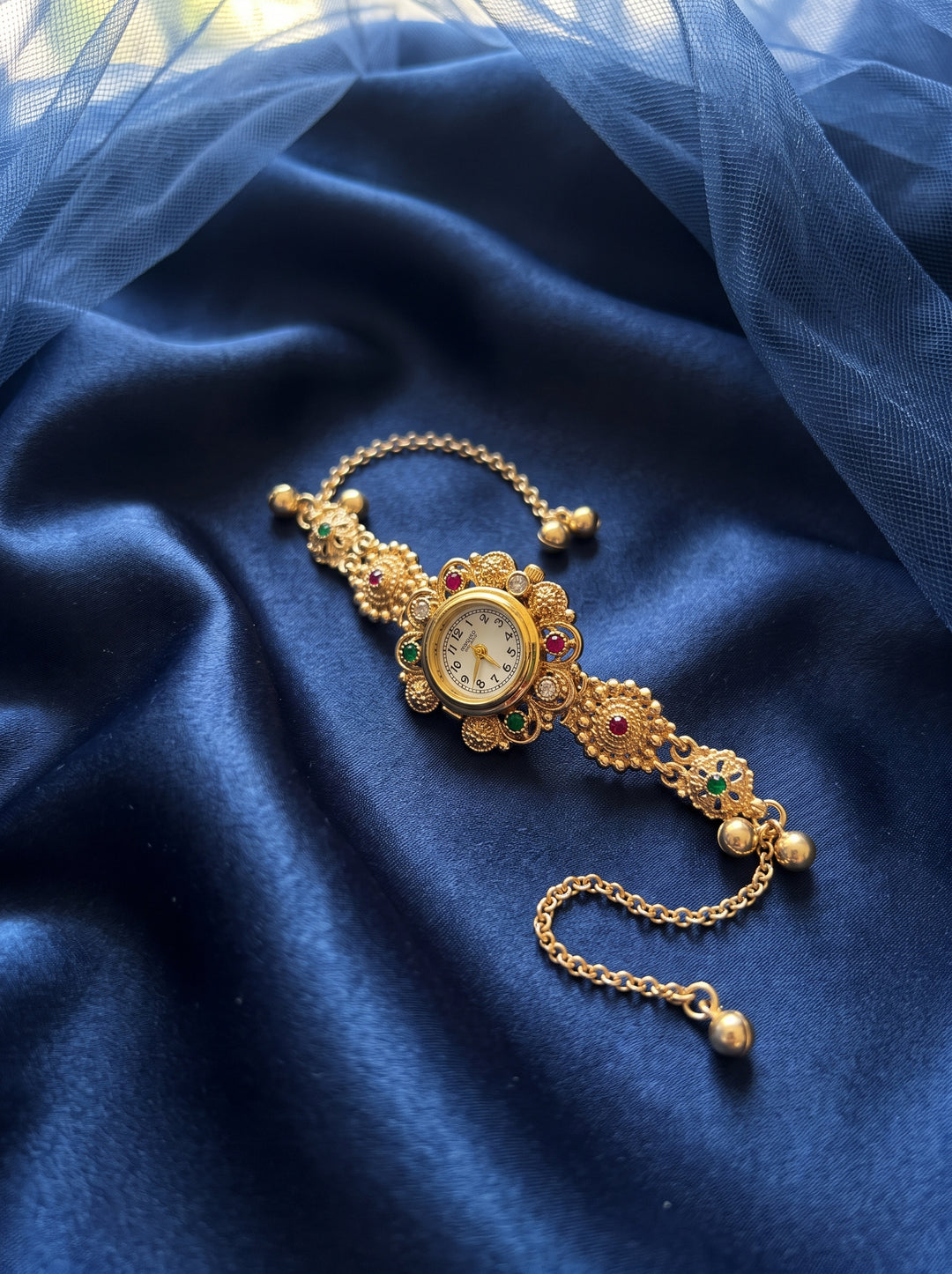 Kashmiri Regal Gemstone Watch Bracelet