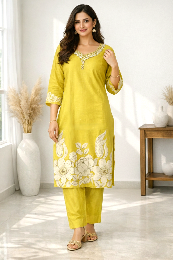 Reet Amber Printed Work Suit Set