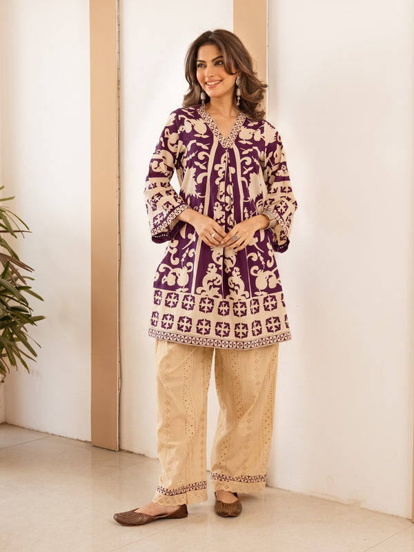 Karen mardi printed cotton co-ord set