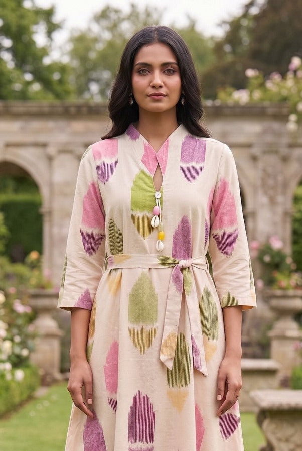Sargi vibe cotton dress