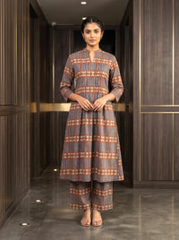Akshara stone cotton kurta pant set