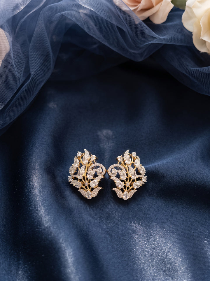 Monstera Floral Cluster Earring