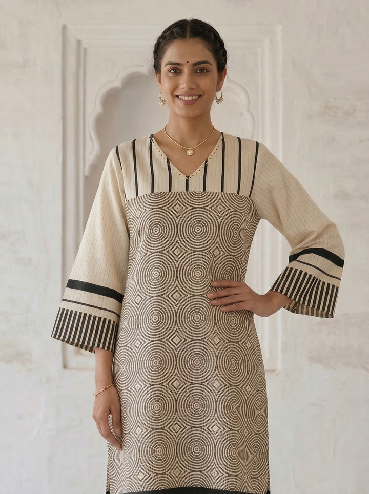 Swades mono cotton kurta pant set