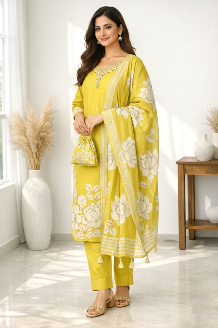 Reet Amber Printed Work Suit Set