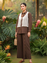 Ivanka browny cotton co-ord set