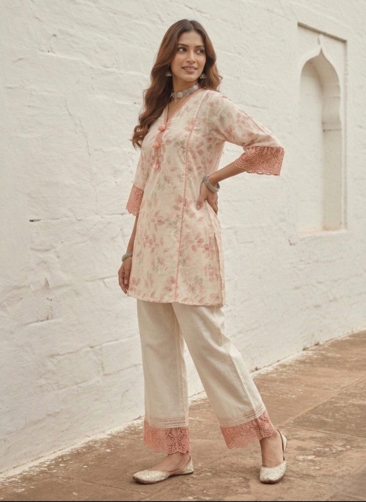 Swades blossom cotton co-ord set
