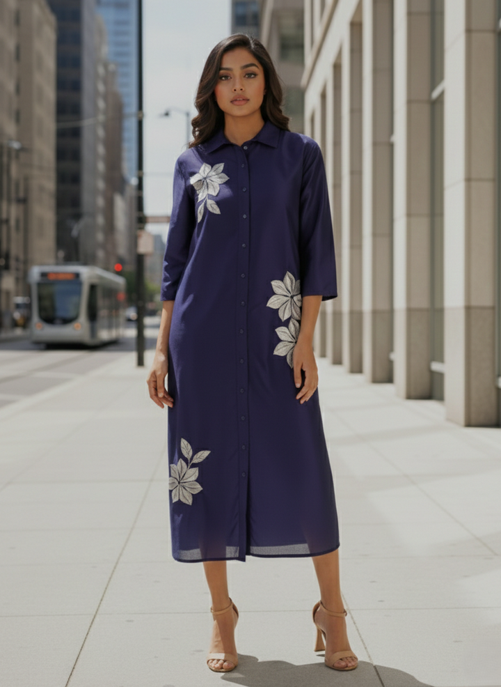 Ivanka nile embroidery dress
